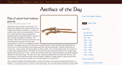 Desktop Screenshot of higgins-collection.org